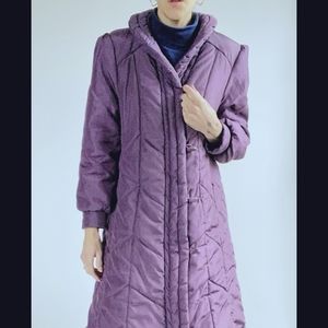 Vintage Purple Quilted Coat